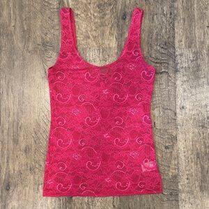 Talula Vibrant Pink Lace Top